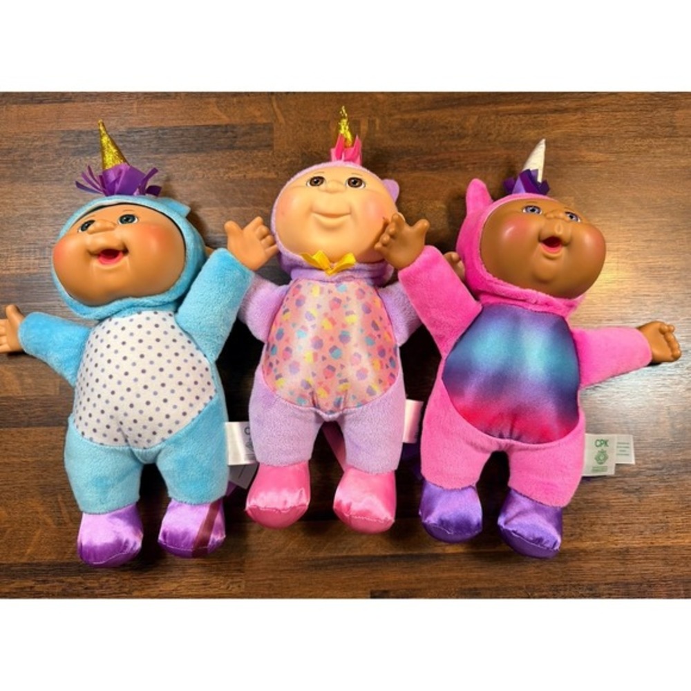 Cabbage Patch kids cuties from fantasy friends collection. Magical unicorns